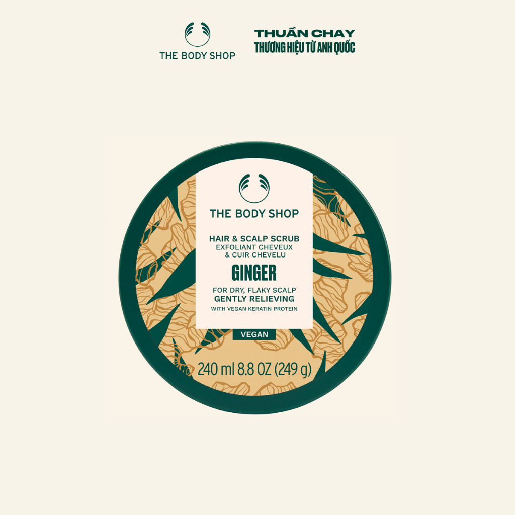 Tẩy Tế Bào Chết Da Đầu Gừng Ginger Hair & Scalp Scrub 240ml The Body Shop