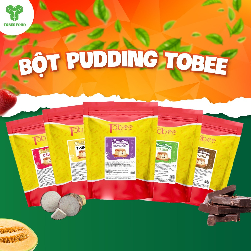 Bột Pudding Tobee 500g Nhiều Vị - Bột Làm Bánh Plan Thơm Ngon