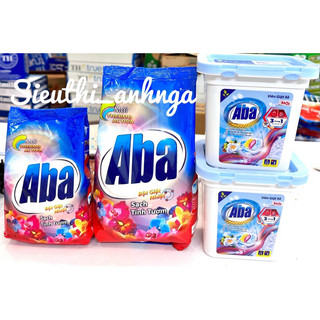Bột giặt nhiệt/viên giặt xả aba 380g/770g/20 viên
