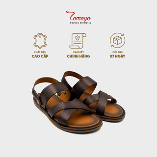 Dép Sandal Nam Da Bò Cao Cấp Tomoyo TMS10302