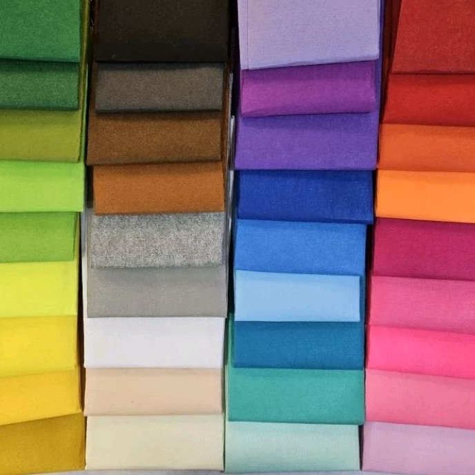 Vải nỉ cứng - Vải dạ - Vải không dệt - Trang trí mầm non - Làm đồ handmade [90*90cm]