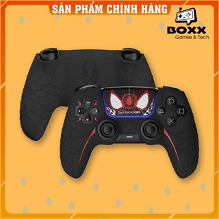 Bọc silicone Spider Man cho tay cầm PS5 Dualsense, ốp silicone cho tay cầm PS5 chính hãng GeekShare