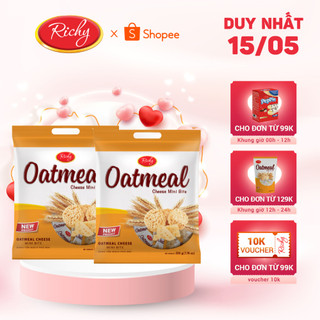 Combo 2 Túi Yến Mạch Richy mini bite vị Phô Mai 220g