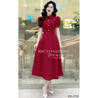  MDU3792 Váy thiết kế thanh lịch dáng xòe chất liệu cao cấp, hàng 2 lớp chất mát mịn, sang chảnh.