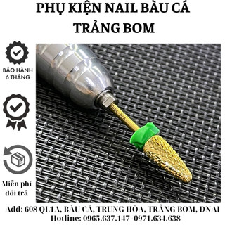 Đầu mài mỹ vàng- mài mịn, mài khoé, phá và siêu phá bột, gel - sơri nail