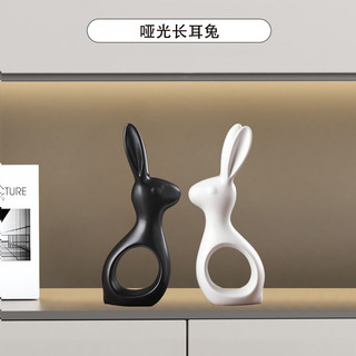 Tượng đôi thỏ decor phòng