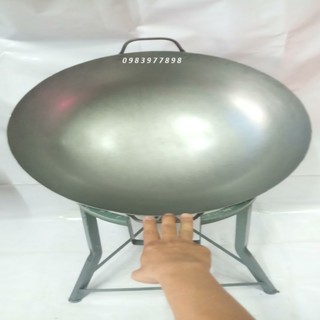 CHẢO THÉP HAI QUAY XÀO CƠM,HỦ TIẾU TỪ 55CM ĐẾN 70CM.