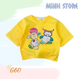 Áo thun bé gái form lửng g60 size 8-24kg - g&k kids - minh store