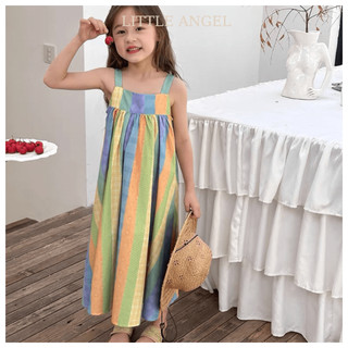 Váy đầm bé gái mùa hè thiết kế dáng váy maxi đi biển cho bé gái chất liệu cotton mềm mại size 10-40kg