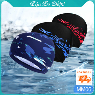Mũ bơi nam chất vải thun co giãn, nón bơi kiểu dáng đơn giản dễ dùng | MM08