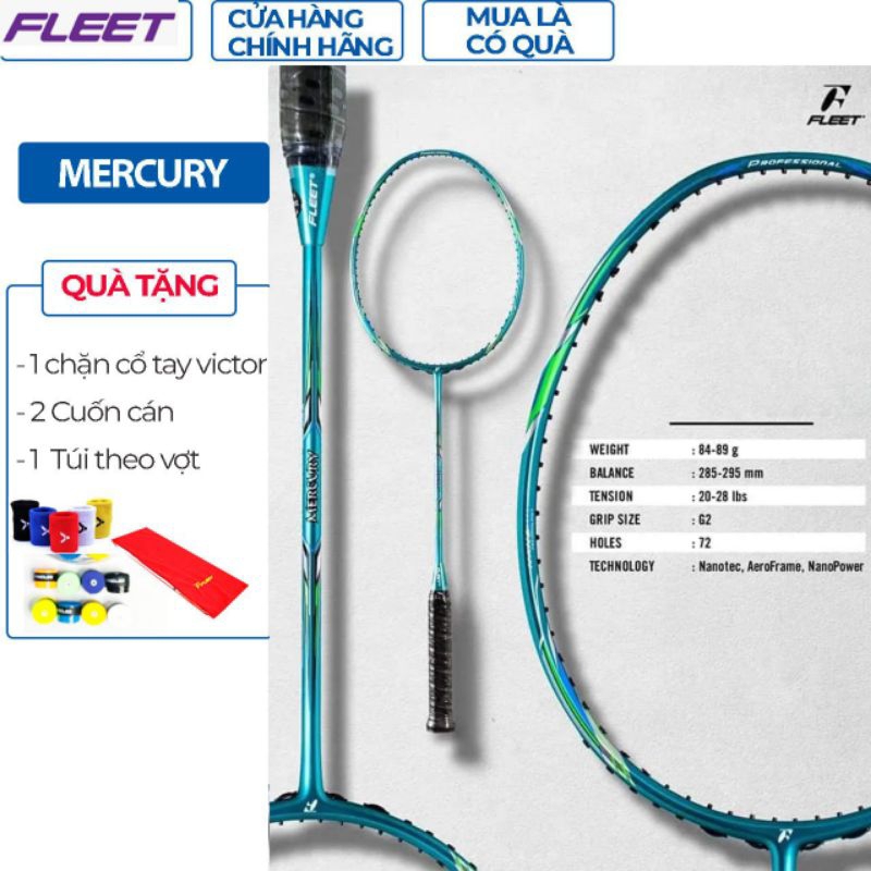 Vợt cầu lông Fleet Mercury- chính hãng