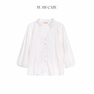 Tubycatu | áo kiểu lizzy white shirt