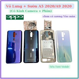 Vỏ lưng+viền A5/A9 2020 Oppo (Kèm kính camera + phím)