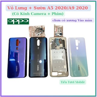 Vỏ lưng+viền A5/A9 2020 Oppo (Kèm kính camera + phím)