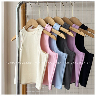 Áo thun ba lỗ gân tăm cotton