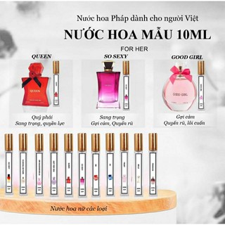 Nước hoa nam nữ 10ml các loại