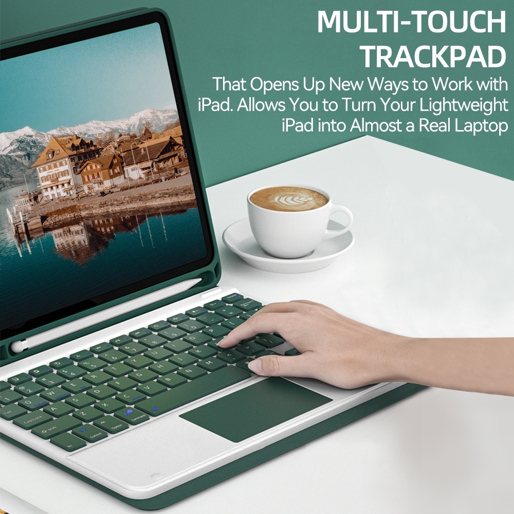 Bàn phím cảm ứng Leather Case Cho iPad Gen 9/8/7/6/5 A16 11 Air 6th M4 4/5/2/1 9.7 Gen10 Pro11 13 M4 M5 Pro 12.9 Với chu | BigBuy360 - bigbuy360.vn