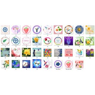 Combo 10 logo thanh tẩy ho'oponopono - rẻ nhất thị trường - 4*4cm decal thanh tẩy vuông bóc dán