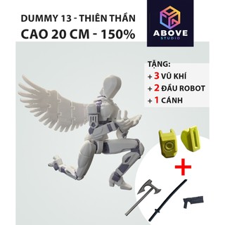 DUMMY 13 THIÊN THẦN 150% 20CM LẮP sẵn in 3D đầy đủ khớp chuyển động siêu thật linh hoạt  (ĐÃ LẮP SẴN)