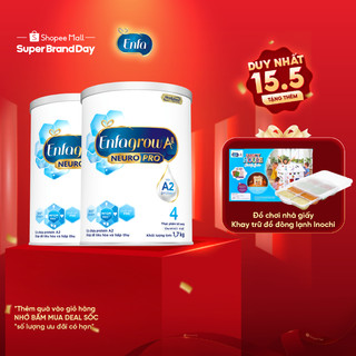 Bộ 2 lon sữa bột Enfagrow A2 Neuropro 4 – 1.7kg/lon