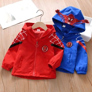  ÁO KHOÁC GIÓ CHO BÉ TRAI BÉ GÁI NGƯỜI NHỆN SIÊU NHÂN SUPERMAN 