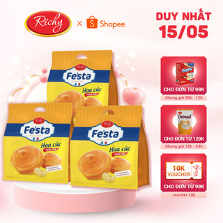 Combo 6 túi bánh mì hoa cúc ngàn lớp Fe'sta Richy