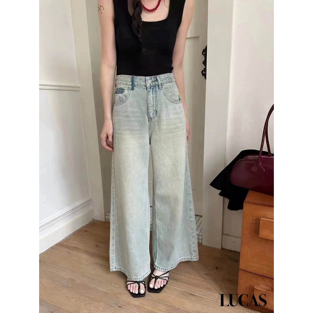 Quần jean Ecool 1272 dáng dài ống suông basic