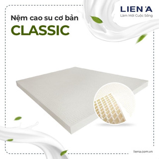 Nệm Cao Su LIÊN Á Classic, Bảo Hành 10 Năm - Hàng Chính Hãng - 1 lỗ tròn nhỏ và 1 lỗ vuông.