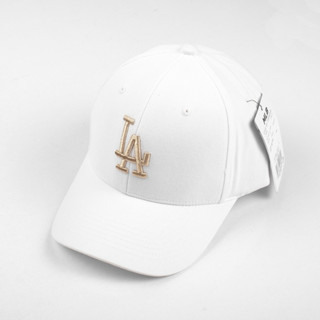 Mũ lưỡi trai MLB Meowist Unisex chất liệu vải Kaki Màu Trắng logo LA, nón lưỡi trai Hàn Quốc