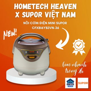 ☑️ cfxb16yb3vn-36 - nồi cơm điện mini 0.8l kèm vỉ hấp supor supor cfxb16yb3vn-36 - hàng chính hãng