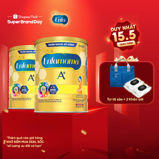 Bộ 2 sữa Bầu Enfamama A+ - Hương Chocolate 830g/lon