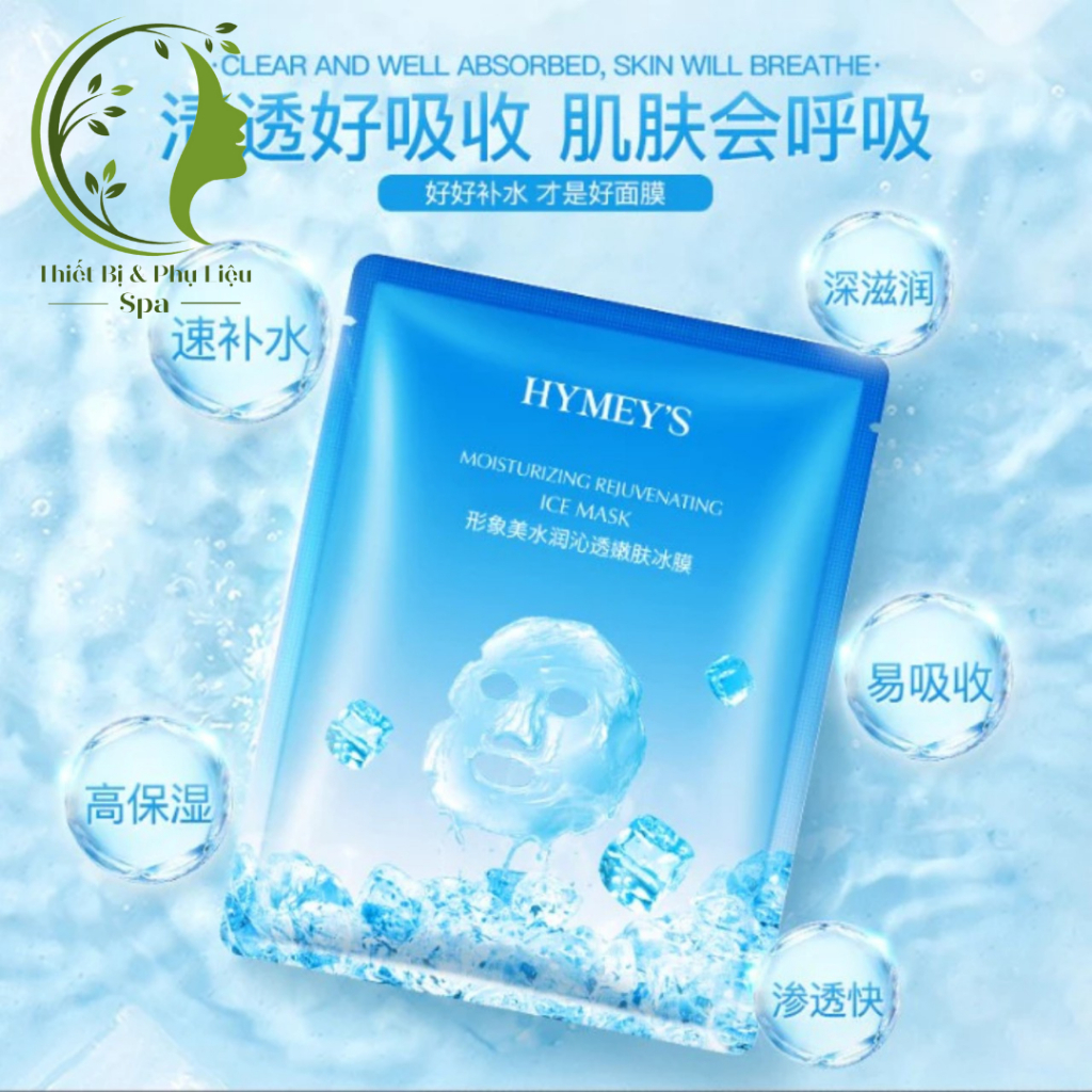 Mặt Nạ Đá Băng Dưỡng Ẩm, Trắng Da Mát Lạnh Se Khiết Lỗ Chân Lông