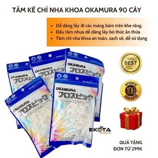 Combo 5 gói tăm chỉ kẽ răng cao cấp okamura