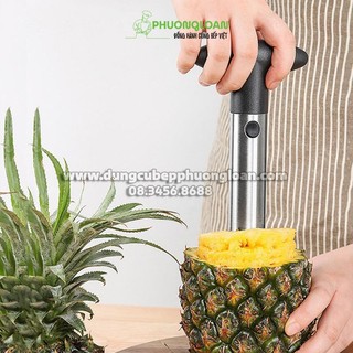 Dụng Cụ Gọt Vỏ Dứa, Cắt, Lấy Lõi Dứa (Khóm) Bằng Thép Không Gỉ Thông Minh