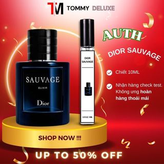 Nước Hoa Nam Christian Dior Sauvage Elixir Auth Chiết 10ML Sang Trọng Lịch Lãm Khẳng Định Đẳng Cấp Phái Mạnh