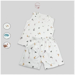 BST ba lỗ Luxry cho bé trai và bé gái - Ba lỗ mặc nhà mùa hè siêu mát -bộ sát nách chất thun sợi tre Luxry
