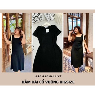 Đầm bigsize cổ vuông