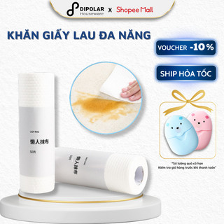 Khăn Giấy Lau Đa Năng DIPOLAR Vệ Sinh Dầu Mỡ Bếp Cuộn Giấy 50 Tờ Siêu Dai Thấm Hút Tốt, Có Thể Tái Sử Dụng - DKG01