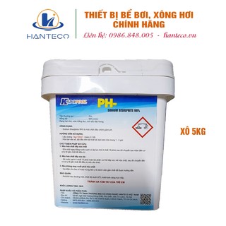 Xô 5kg pH- | Hóa chất giảm pH điều chỉnh nồng độ pH trong nước bể bơi