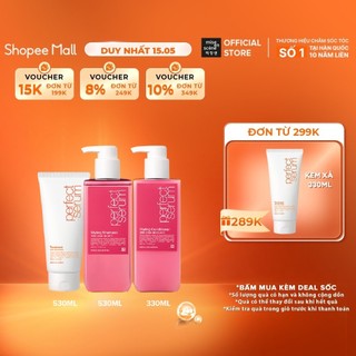 Bộ ba Gội-Xả-Kem xả Mise en Scene Perfect Serum Styling dưỡng tóc suôn mượt, dễ vào nếp dành cho tóc uốn