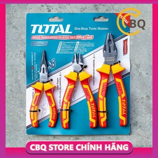 Bộ 3 kìm cao cấp cách điện total tht2k0302 cbqs