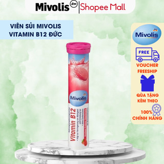 Viên Sủi bổ sung Vitamin B12 Mivolis Đức tuýp 20 Viên