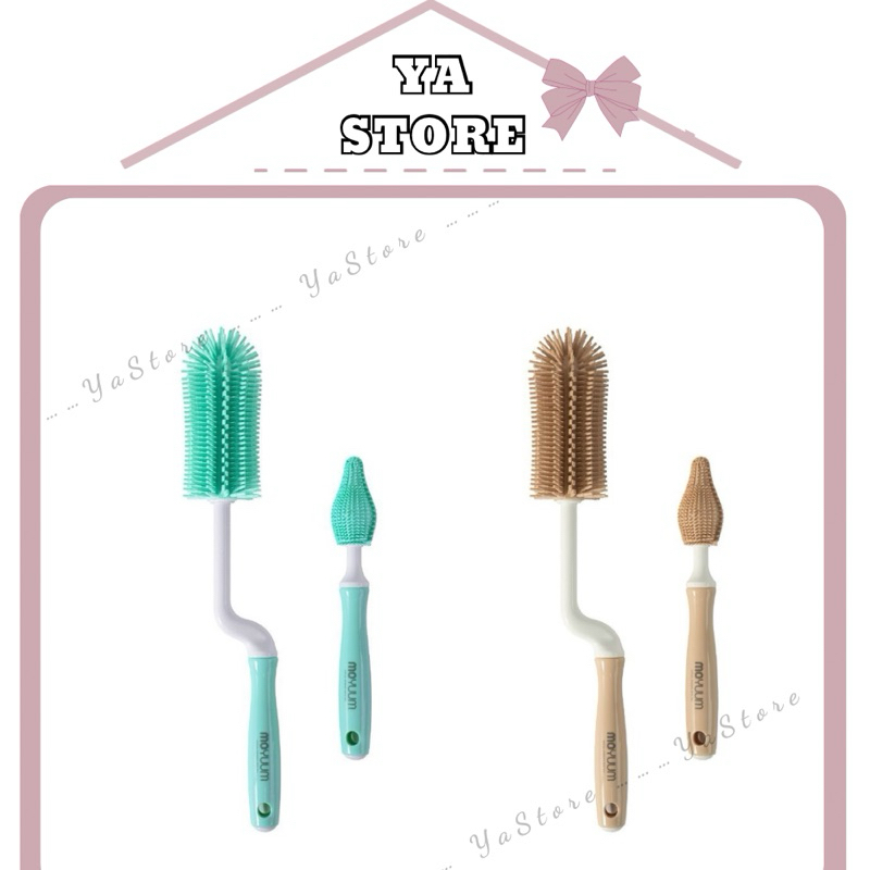 Cọ bình MOYUUM KOREA - Silicon Xanh và Be