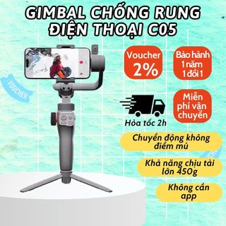 Gimbal CAPTURE C05, Gimbal theo dõi thông minh AI, gậy quay video chụp ảnh chịu được tải cao