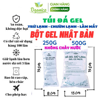 Túi đá gel giữ lạnh / CÓ KIỂM ĐỊNH / Đá gel khô giữ lạnh thực phẩm, bảo quản sữa, chườm lạnh, làm lạnh quạt điều hòa