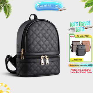 Balo nữ mini phối ngăn kéo ngang Lata BAL57