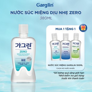 Nước súc miệng  ngăn ngừa mảng bám Garglin Zero không cồn chai 380ml