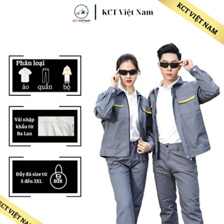 Quần áo bảo hộ lao động cao cấp KCT Lukaspro 903DK trang phục công nhân kỹ sư chống nhăn chống nhàu