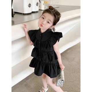 Váy bé gái - váy bé gái 5 tầng xinh xắn chất thô nến nhẹ mát cho bé