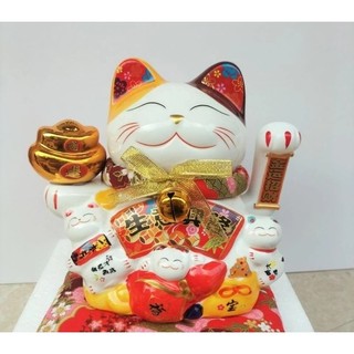 Mèo thần tài vẫy tay Phú quý 18cm